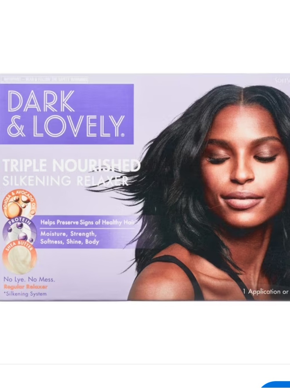 SoftSheen Carson Dark and Lovely Triple Nourished Hair Relaxer, Regular Strength